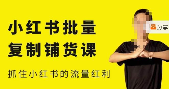 张宾·小红书批量复制铺货课，小红书0-1快速起号变现玩法，抓住小红书的流量红利（更新2023年3月）九峰网创-分享创业资讯-最新网络创业项目-分享最新赚钱项目九峰网创