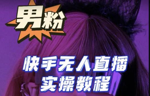 【男粉落地项目】零基础玩转男粉快手无人直播月入3w+，2023快手无人直播实操教程九峰网创-分享创业资讯-最新网络创业项目-分享最新赚钱项目九峰网创