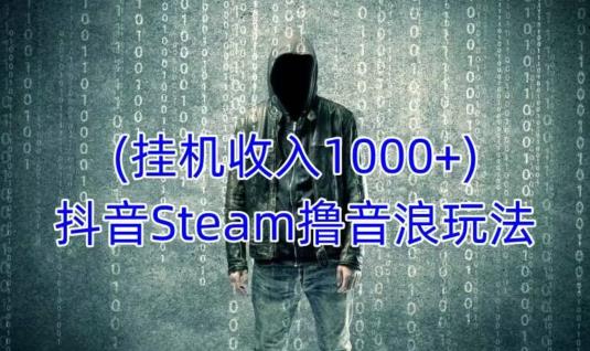 抖音Steam撸音浪玩法，挂机一天收入1000+不露脸 不说话 不封号 社恐人群福音九峰网创-分享创业资讯-最新网络创业项目-分享最新赚钱项目九峰网创