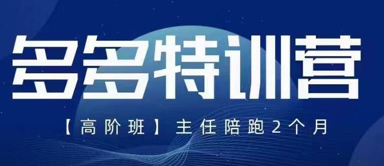 纪主任·5月最新多多特训营高阶班，玩法落地实操，多多全掌握九峰网创-分享创业资讯-最新网络创业项目-分享最新赚钱项目九峰网创