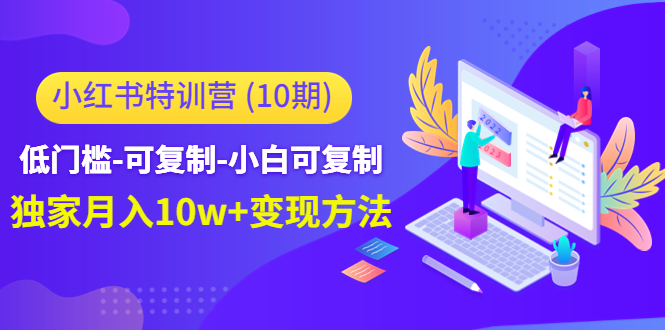小红书特训营（第10期）低门槛-可复制-小白可复制-独家月入10w+变现方法九峰网创-分享创业资讯-最新网络创业项目-分享最新赚钱项目九峰网创