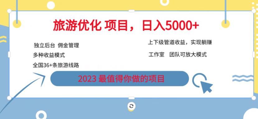 7.22旅游项目最新模式，独立后台+全国35+线路，日入5000+【揭秘】九峰网创-分享创业资讯-最新网络创业项目-分享最新赚钱项目九峰网创