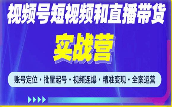 2023最新微信视频号引流和变现全套运营实战课程，小白也能玩转视频号短视频和直播运营九峰网创-分享创业资讯-最新网络创业项目-分享最新赚钱项目九峰网创