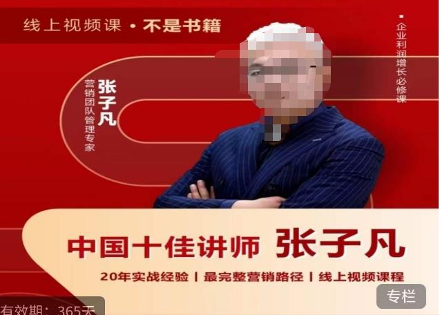 张子凡·20年实战经验，揭秘营销背后的底层逻辑，突破思维局限，从根本上破解营销难题九峰网创-分享创业资讯-最新网络创业项目-分享最新赚钱项目九峰网创