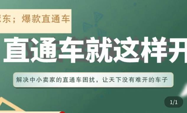 冠东·淘系直通车保姆级教程，全面讲解直通车就那么简单九峰网创-分享创业资讯-最新网络创业项目-分享最新赚钱项目九峰网创
