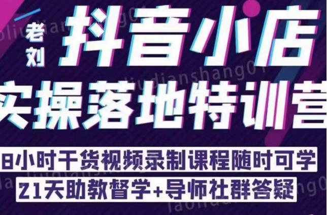 抖音小店实操落地特训营：抖音小店无货源精细化运营，抖店商品卡流量（22节）九峰网创-分享创业资讯-最新网络创业项目-分享最新赚钱项目九峰网创