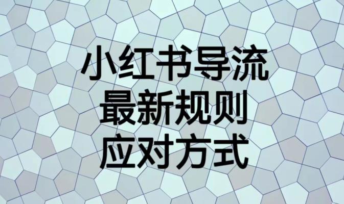 小红书导流最新规则应对方式【揭秘】九峰网创-分享创业资讯-最新网络创业项目-分享最新赚钱项目九峰网创