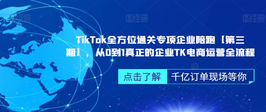 ‎TikTok全方位通关专项企业陪跑【第三期】，从0到1真正的企业TK电商运营全流程九峰网创-分享创业资讯-最新网络创业项目-分享最新赚钱项目九峰网创