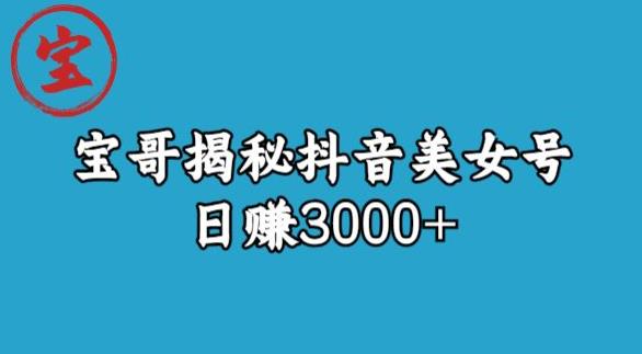 宝哥揭秘抖音美女号玩法，日赚3000+【揭秘】九峰网创-分享创业资讯-最新网络创业项目-分享最新赚钱项目九峰网创