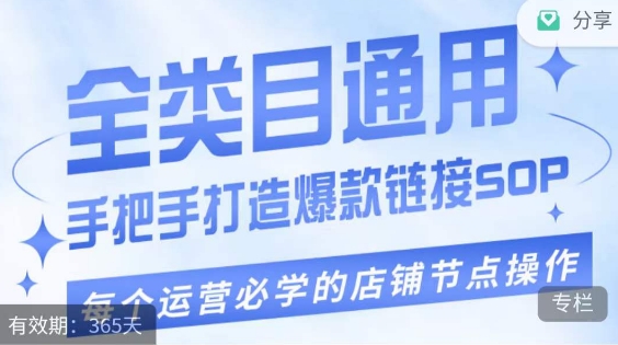 单品爆款打造实操运营，单品爆款从“0”-“1”手把手演练运营步骤九峰网创-分享创业资讯-最新网络创业项目-分享最新赚钱项目九峰网创