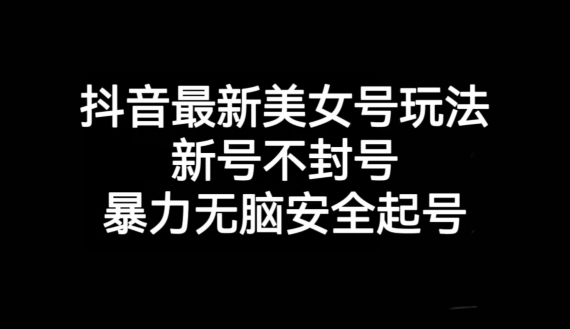 抖音最新美女号玩法，新号不封号，暴力无脑安全起号【揭秘】九峰网创-分享创业资讯-最新网络创业项目-分享最新赚钱项目九峰网创