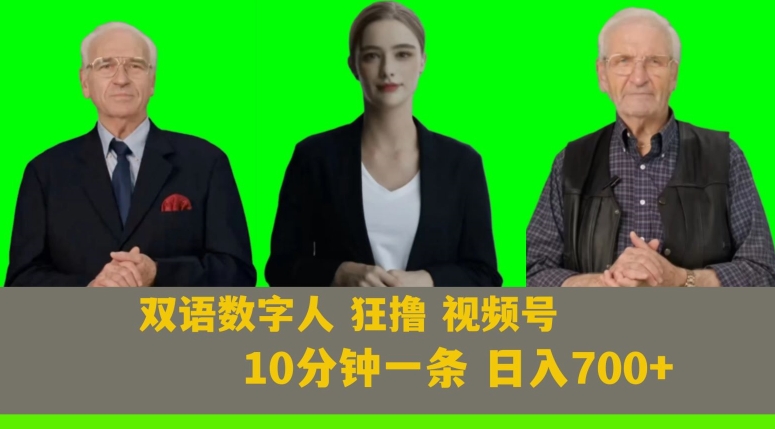 Ai生成双语数字人狂撸视频号，日入700+内附251G素材【揭秘】九峰网创-分享创业资讯-最新网络创业项目-分享最新赚钱项目九峰网创