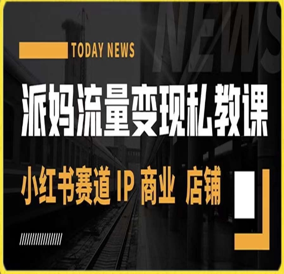 派妈流量变现私教课，小红书赛道IP  商业  店铺九峰网创-分享创业资讯-最新网络创业项目-分享最新赚钱项目九峰网创