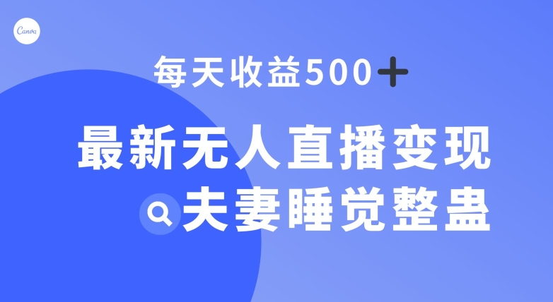 最新无人直播变现，夫妻睡觉整蛊，每天躺赚500+【揭秘】九峰网创-分享创业资讯-最新网络创业项目-分享最新赚钱项目九峰网创