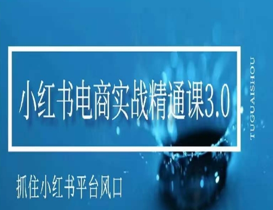 小红书电商实战精通课3.0，抓住小红书平台的风口，不错过有一个赚钱的机会九峰网创-分享创业资讯-最新网络创业项目-分享最新赚钱项目九峰网创