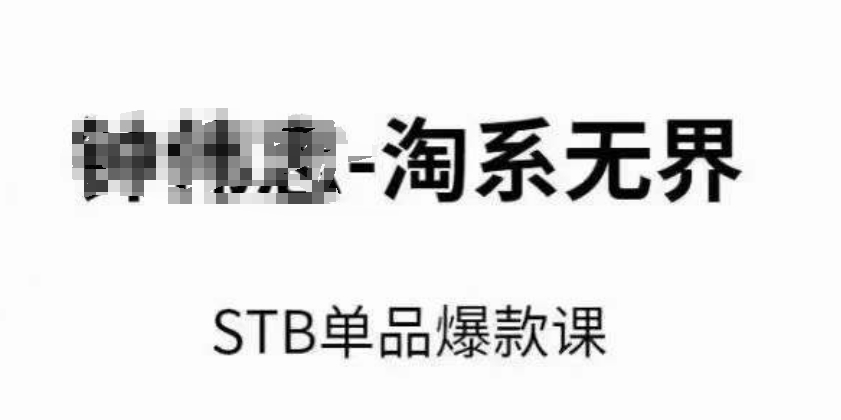 淘系无界STB单品爆款课（2024），付费带动免费的核心逻辑，万相台无界关键词推广/精准人群的核心九峰网创-分享创业资讯-最新网络创业项目-分享最新赚钱项目九峰网创