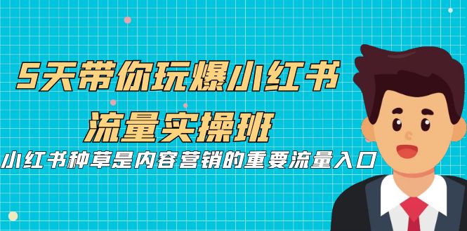 5天带你玩爆小红书流量实操班，小红书种草是内容营销的重要流量入口九峰网创-分享创业资讯-最新网络创业项目-分享最新赚钱项目九峰网创