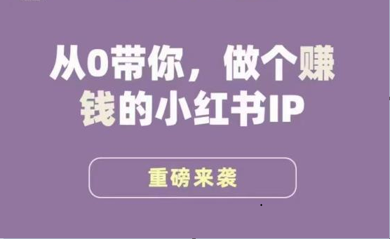 小红书运营大宝典，从0带你做个赚钱的小红书IP九峰网创-分享创业资讯-最新网络创业项目-分享最新赚钱项目九峰网创