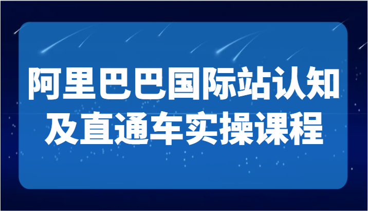 阿里巴巴国际站认知及直通车实操课-国际地产逻辑、国际站运营定位、TOP商家运营思路九峰网创-分享创业资讯-最新网络创业项目-分享最新赚钱项目九峰网创