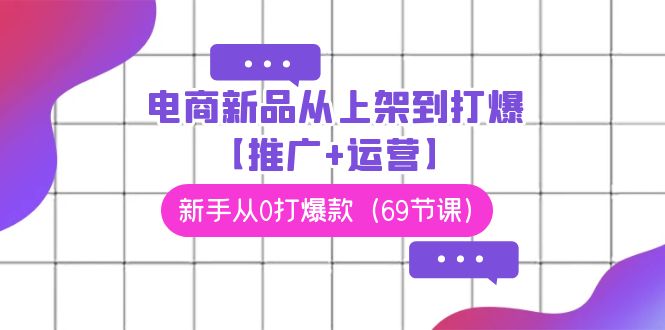 电商新品从上架到打爆【推广+运营】，新手从0打爆款（69节课）九峰网创-分享创业资讯-最新网络创业项目-分享最新赚钱项目九峰网创