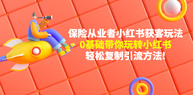 （4575期）保险从业者的小红书获客玩法：0基础带你玩转小红书  轻松复制引流方法九峰网创-分享创业资讯-最新网络创业项目-分享最新赚钱项目九峰网创