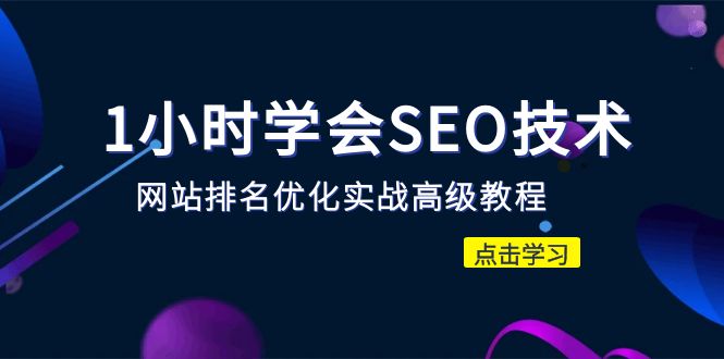 （6501期）1小时学会SEO技术 网站排名优化实战高级教程-秒杀市面95%收费几千的SEO教程九峰网创-分享创业资讯-最新网络创业项目-分享最新赚钱项目九峰网创