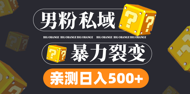 （4880期）男粉私域项目：亲测男粉裂变日入500+（视频教程）九峰网创-分享创业资讯-最新网络创业项目-分享最新赚钱项目九峰网创