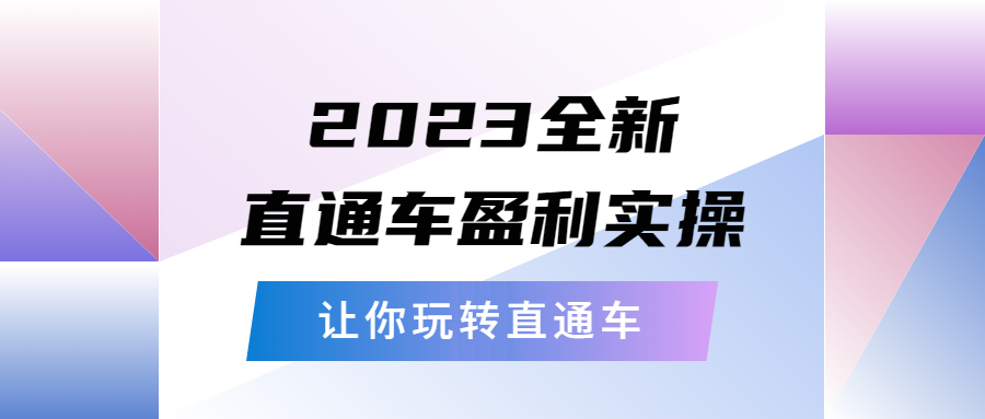 （5714期）2023全新直通车·盈利实操：从底层，策略到搭建，让你玩转直通车九峰网创-分享创业资讯-最新网络创业项目-分享最新赚钱项目九峰网创