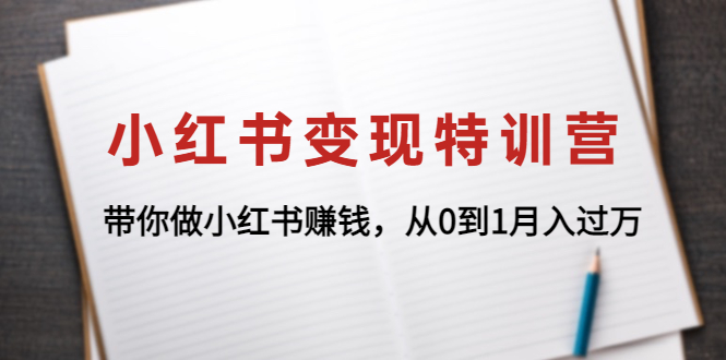 （4377期）小红书变现特训营：带你做小红书赚钱，从0到1月入过万九峰网创-分享创业资讯-最新网络创业项目-分享最新赚钱项目九峰网创