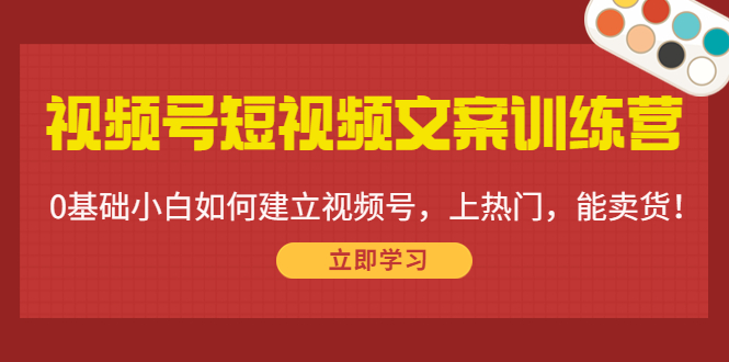 （4266期）视频号短视频文案训练营：0基础小白如何建立视频号，上热门，能卖货！九峰网创-分享创业资讯-最新网络创业项目-分享最新赚钱项目九峰网创