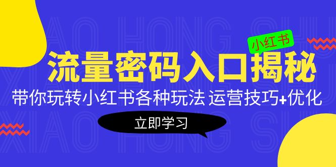 （5179期）小红书流量密码入口揭秘：带你玩转小红书各种玩法 运营技巧+优化！九峰网创-分享创业资讯-最新网络创业项目-分享最新赚钱项目九峰网创