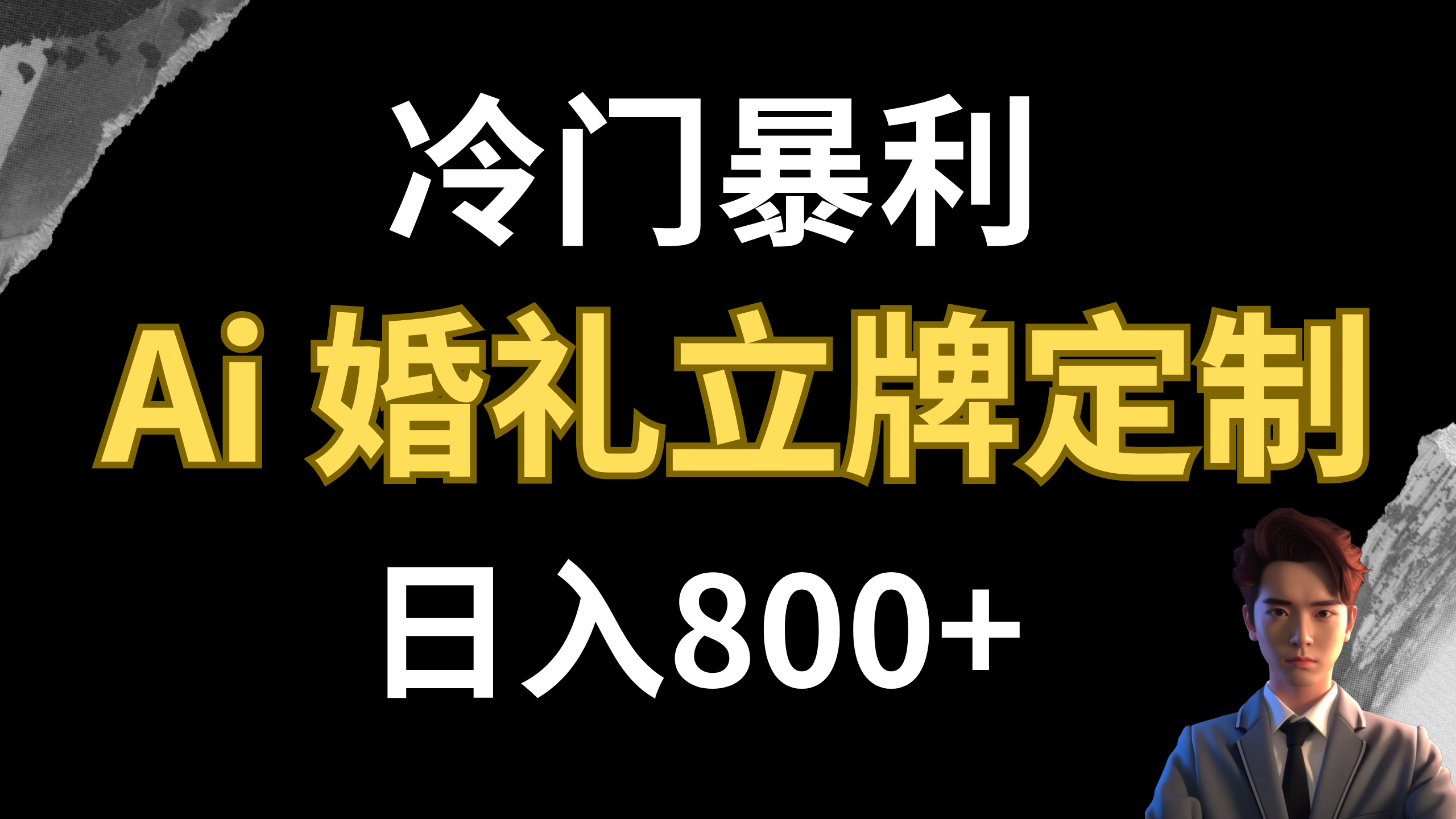 #原创                                                                                                 （7770期）冷门暴利项目 AI婚礼立牌定制 日入800+九峰网创-分享创业资讯-最新网络创业项目-分享最新赚钱项目九峰网创