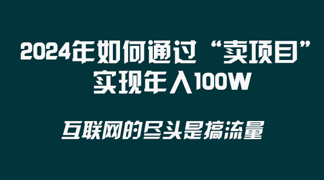 （8382期） 2024年如何通过“卖项目”实现年入100W九峰网创-分享创业资讯-最新网络创业项目-分享最新赚钱项目九峰网创