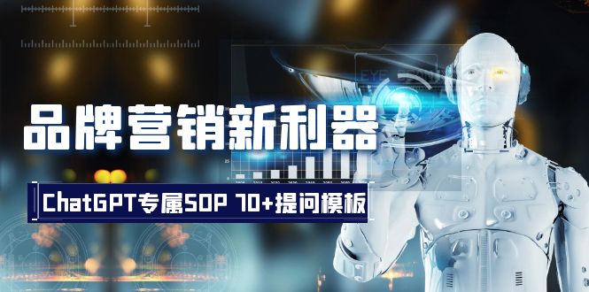 （8402期）品牌营销新利器：ChatGPT专属SOP，70+提问模板九峰网创-分享创业资讯-最新网络创业项目-分享最新赚钱项目九峰网创