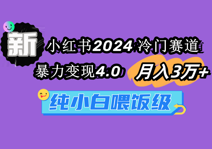 （9134期）小红书2024冷门赛道 月入3万+ 暴力变现4.0 纯小白喂饭级九峰网创-分享创业资讯-最新网络创业项目-分享最新赚钱项目九峰网创