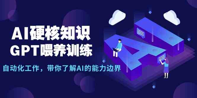 （9425期）AI硬核知识-GPT喂养训练，自动化工作，带你了解AI的能力边界（10节课）九峰网创-分享创业资讯-最新网络创业项目-分享最新赚钱项目九峰网创