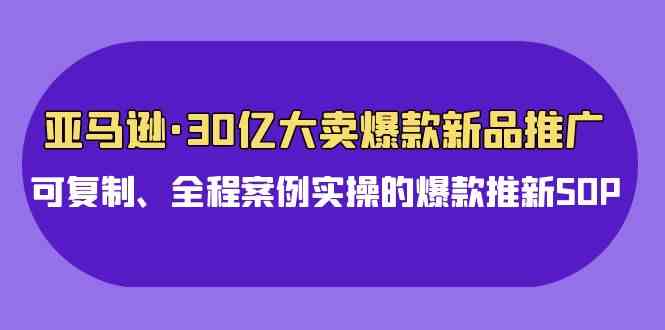 （9944期）亚马逊30亿·大卖爆款新品推广，可复制、全程案例实操的爆款推新SOP九峰网创-分享创业资讯-最新网络创业项目-分享最新赚钱项目九峰网创