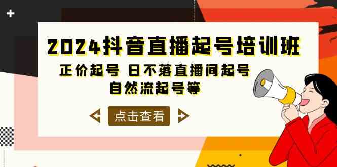 （10050期）2024抖音直播起号培训班，正价起号 日不落直播间起号 自然流起号等-33节九峰网创-分享创业资讯-最新网络创业项目-分享最新赚钱项目九峰网创