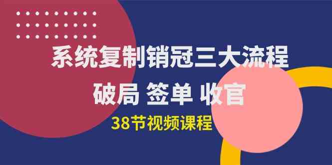 （10171期）系统复制 销冠三大流程，破局 签单 收官（38节视频课）九峰网创-分享创业资讯-最新网络创业项目-分享最新赚钱项目九峰网创