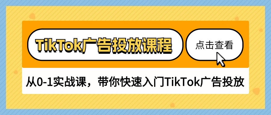 （10731期）TikTok广告投放课程，从0-1实战课，带你快速入门TikTok广告投放（30节课）九峰网创-分享创业资讯-最新网络创业项目-分享最新赚钱项目九峰网创
