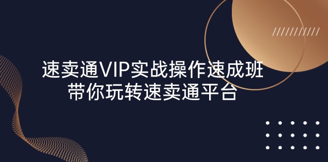 （10935期）速卖通 VIP实战操作-速成班，带你玩转速卖通平台（23节）九峰网创-分享创业资讯-最新网络创业项目-分享最新赚钱项目九峰网创