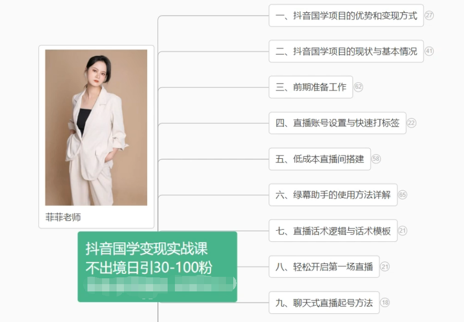 抖音国学变现项目：不出境日引30-100粉实战课程九峰网创-分享创业资讯-最新网络创业项目-分享最新赚钱项目九峰网创