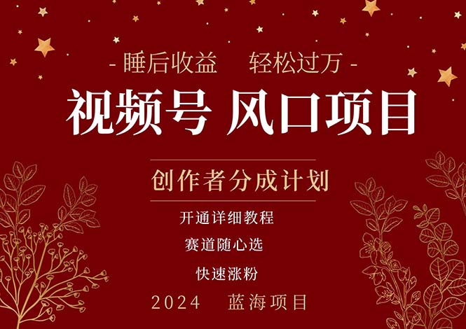 （11331期）拥有睡眠收益的微信视频号大风口项目，轻松月入过万+，多赛道选择，可…九峰网创-分享创业资讯-最新网络创业项目-分享最新赚钱项目九峰网创