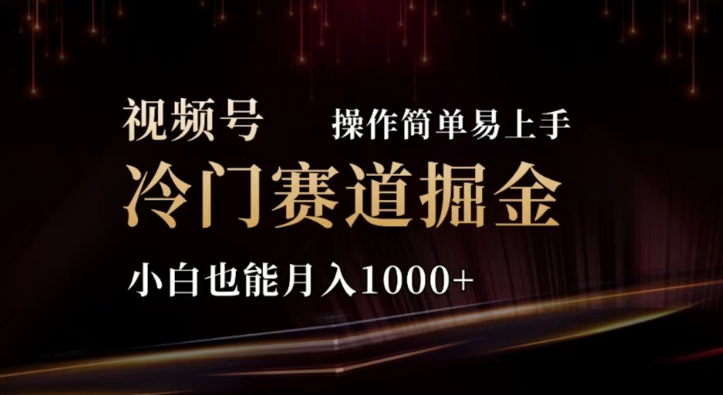 （11378期）2024视频号冷门赛道掘金，操作简单轻松上手，小白也能月入1000+九峰网创-分享创业资讯-最新网络创业项目-分享最新赚钱项目九峰网创